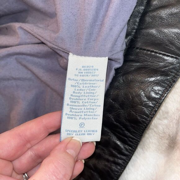 Boden Jacket Black 100% Leather Moto Biker Asymmetrical Zipper Size 4 EUC Gorg - Picture 11 of 16